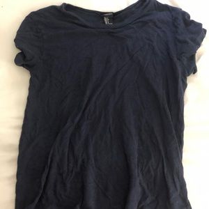 Navy blue loose t shirt
